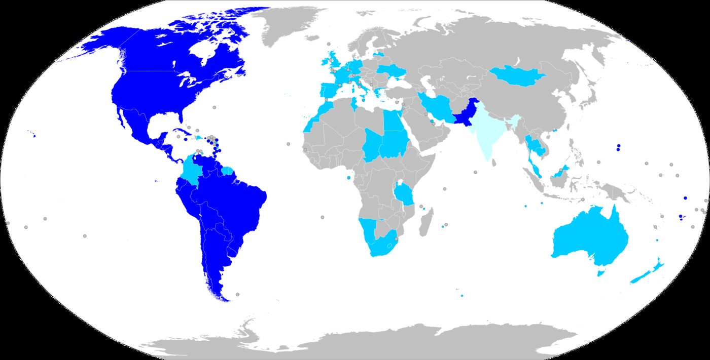 Mapa mundial del jus soli