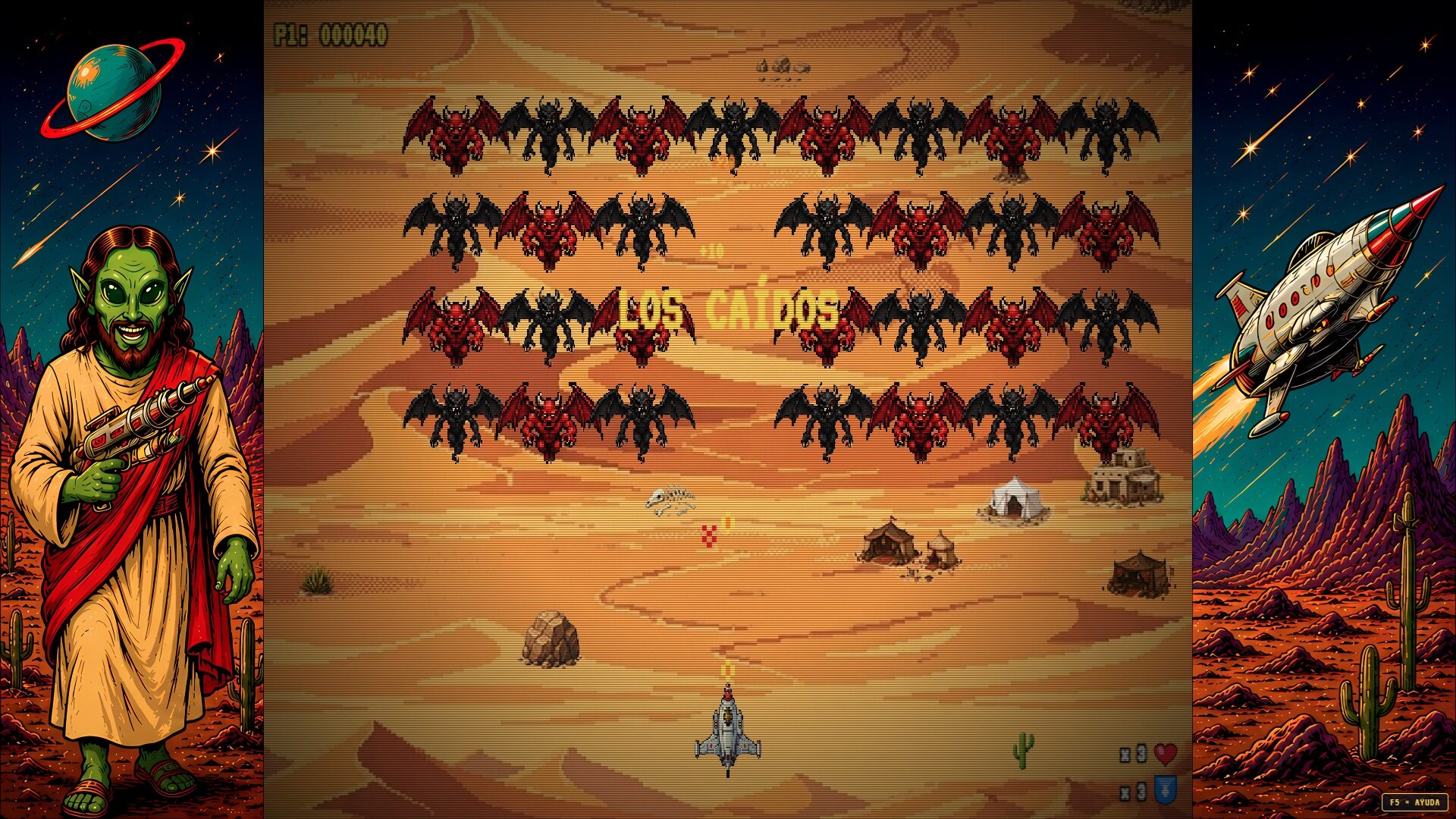 Minijuego «Caballo de Trola», un shoot'em up del juego