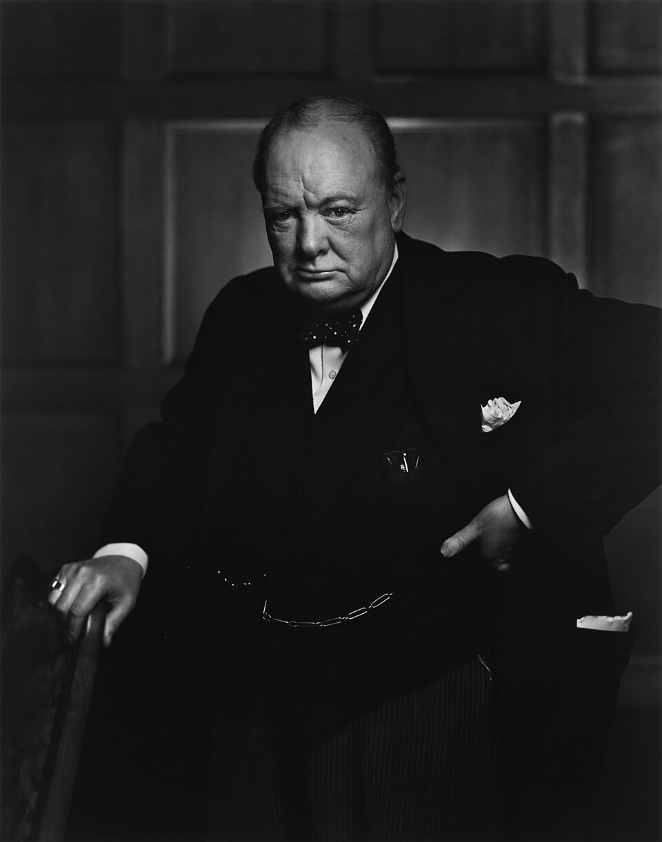 Retrato de Winston Churchill